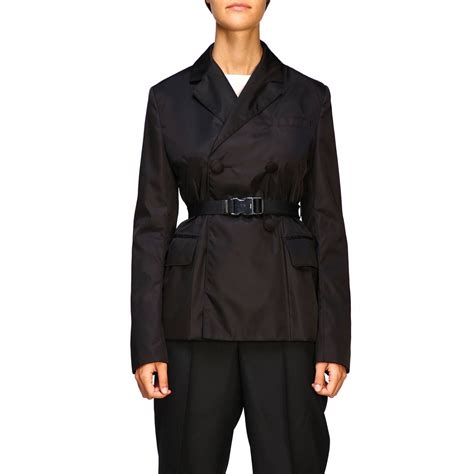 prada women coats|prada women's double breasted jackets.